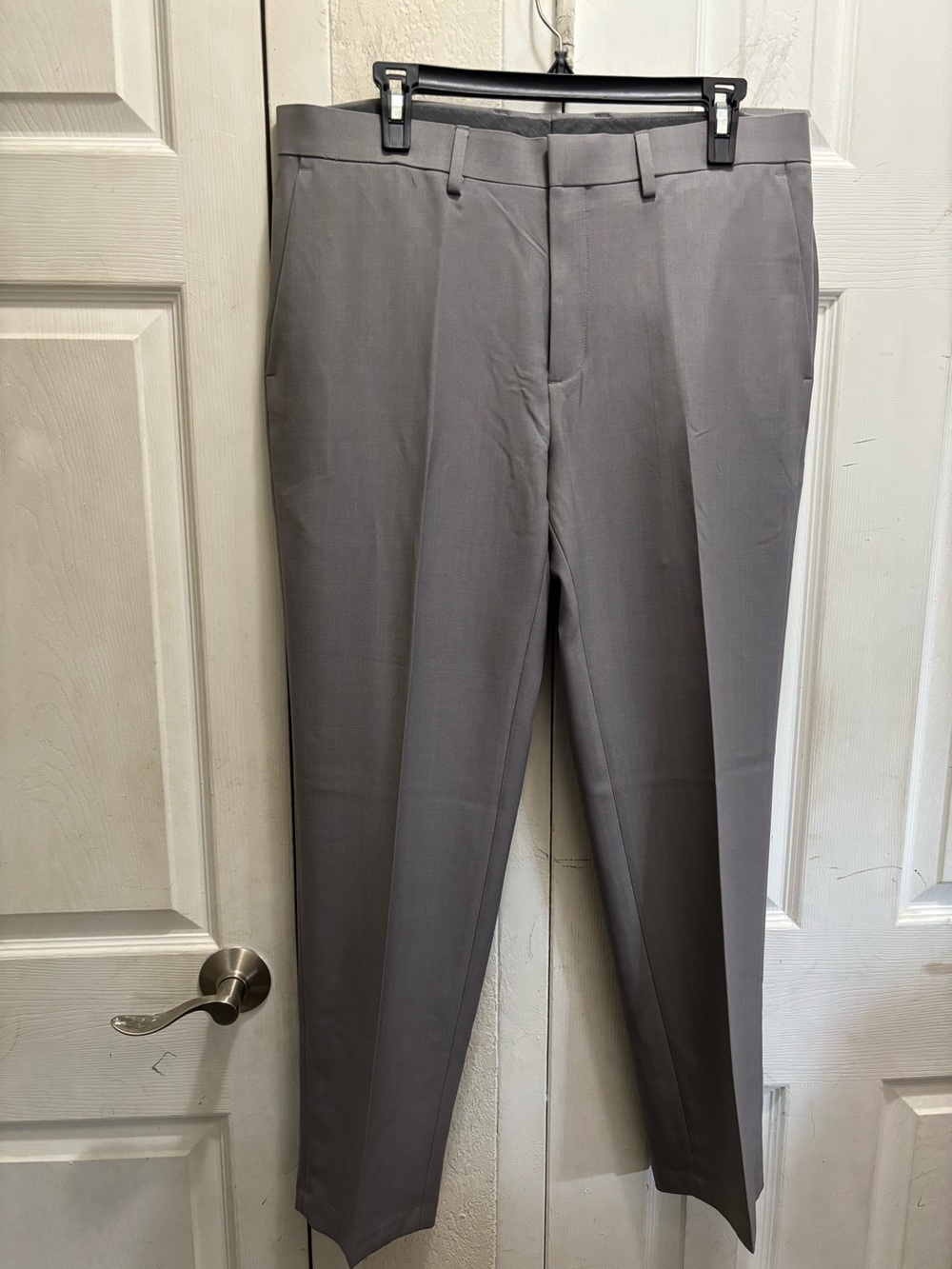 Haggar  Men's Classic Gray Dress Pants – Tailored Fit